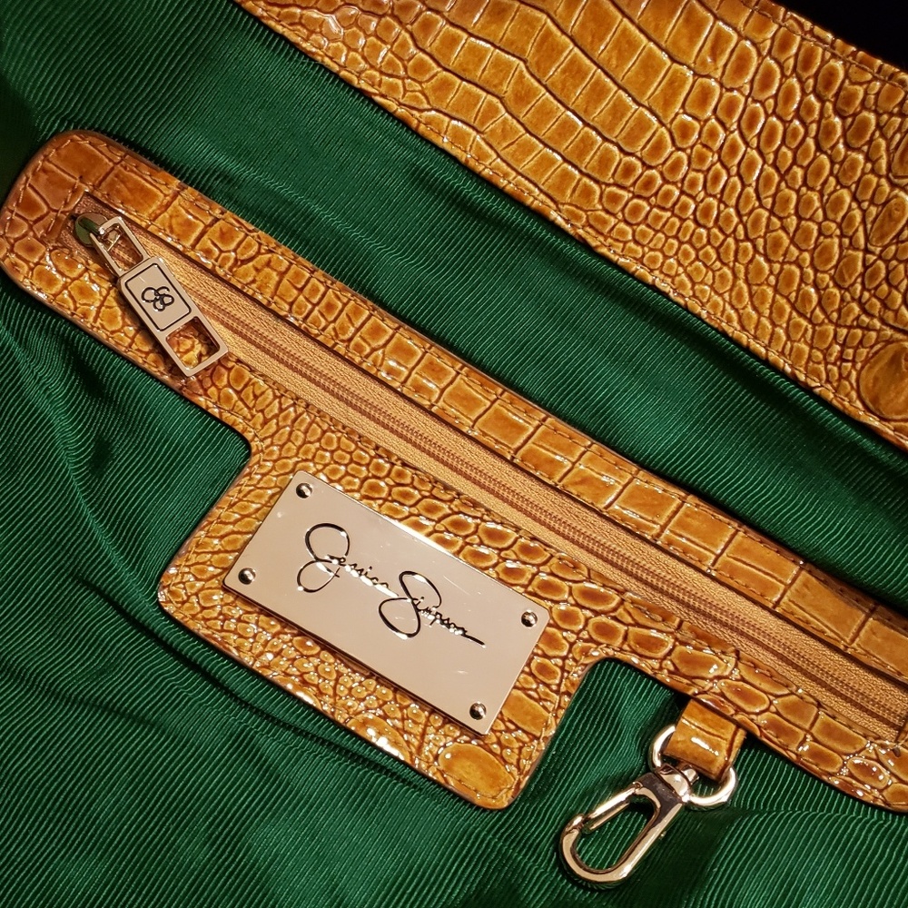 Jessica Simpson Faux Croc Purse - Picture 7 of 8